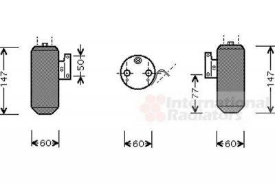 Van Wezel 2700D084 осушитель, кондиционер на MAZDA 323 F V (BA)