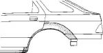 Van Wezel 2746147 боковина на MAZDA 626 III Hatchback (GD)