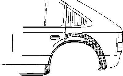 Van Wezel 2752143 боковина на MAZDA 626 V Station Wagon (GW)