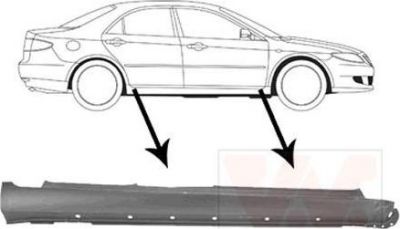 Van Wezel 2754104 накладка порога на MAZDA 6 (GG)