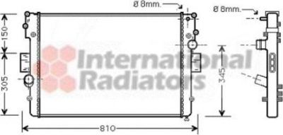 Van Wezel 28002056 радиатор, охлаждение двигателя на IVECO DAILY III фургон/универсал
