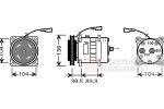 Van Wezel 2800K093 компрессор, кондиционер на IVECO EuroTrakker