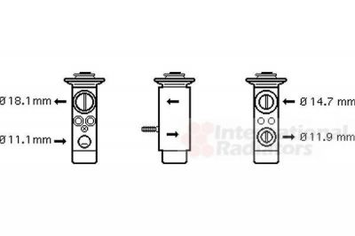 Van Wezel 30001112 расширительный клапан, кондиционер на MERCEDES-BENZ S-CLASS (W220)