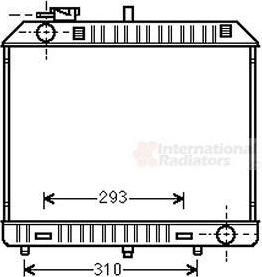 Van Wezel 30002127 радиатор, охлаждение двигателя на MERCEDES-BENZ 100 автобус (631)