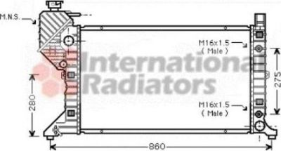 Van Wezel 30002343 радиатор, охлаждение двигателя на MERCEDES-BENZ SPRINTER 4-t фургон (904)