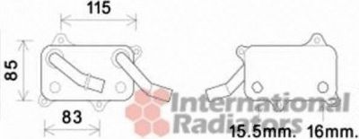 Van Wezel 30003555 масляный радиатор, двигательное масло на MERCEDES-BENZ M-CLASS (W163)