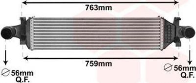 Van Wezel 30004659 интеркулер на MERCEDES-BENZ CLA купе (C117)