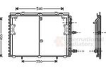 Van Wezel 30005221 конденсатор, кондиционер на MERCEDES-BENZ S-CLASS (W140)