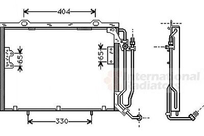 Van Wezel 30005279 конденсатор, кондиционер на MERCEDES-BENZ C-CLASS универсал (S202)