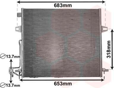 Van Wezel 30005406 конденсатор, кондиционер на MERCEDES-BENZ GL-CLASS (X164)