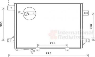 Van Wezel 30005572 конденсатор, кондиционер на MERCEDES-BENZ SPRINTER 5-t c бортовой платформой/ходовая часть (906)