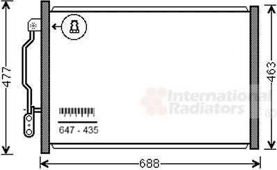 Van Wezel 30005605 конденсатор, кондиционер на MERCEDES-BENZ S-CLASS купе (C216)