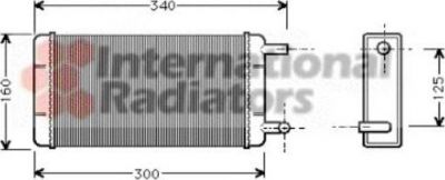 Van Wezel 30006108 теплообменник, отопление салона на MERCEDES-BENZ T1 фургон (602)