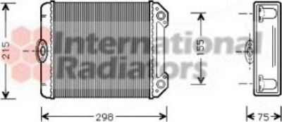 Van Wezel 30006171 теплообменник, отопление салона на MERCEDES-BENZ S-CLASS (W126)