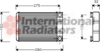 Van Wezel 30006312 теплообменник, отопление салона на MERCEDES-BENZ SL (R230)