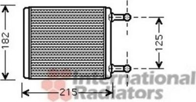 Van Wezel 30006442 теплообменник, отопление салона на MERCEDES-BENZ VITO автобус (W639)