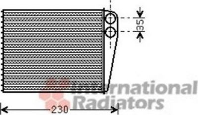 Van Wezel 30006465 теплообменник, отопление салона на MINI MINI Roadster (R59)