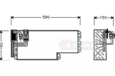 Van Wezel 3000V269 испаритель, кондиционер на MERCEDES-BENZ S-CLASS купе (C126)