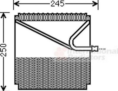 Van Wezel 3000V454 испаритель, кондиционер на MERCEDES-BENZ M-CLASS (W163)