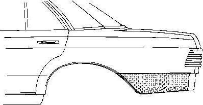 Van Wezel 3010133 боковина на MERCEDES-BENZ седан (W123)