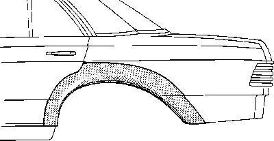 Van Wezel 3010147 боковина на MERCEDES-BENZ седан (W123)