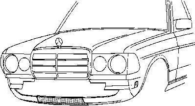 Van Wezel 3010168 облицовка передка на MERCEDES-BENZ седан (W123)