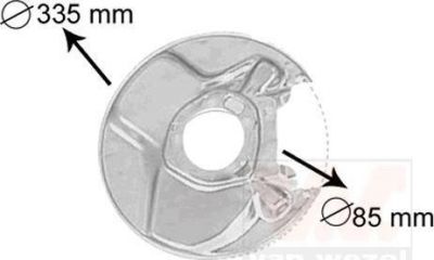 VAN WEZEL Отражатель, диск тормозного механизма (3010373)