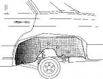 Van Wezel 3010469 колесная ниша на MERCEDES-BENZ седан (W123)