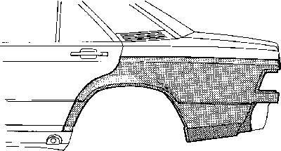 Van Wezel 3020143 боковина на MERCEDES-BENZ 190 (W201)