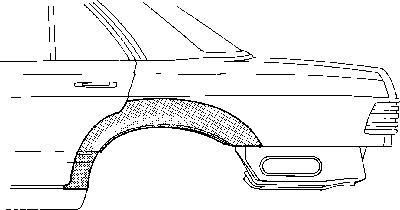 Van Wezel 3024147 боковина на MERCEDES-BENZ E-CLASS (W124)