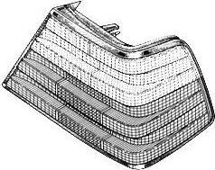 Van Wezel 3025931 задний фонарь на MERCEDES-BENZ E-CLASS (W124)