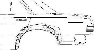 Van Wezel 3026448 колесная ниша на MERCEDES-BENZ S-CLASS (W126)