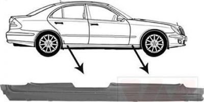 Van Wezel 3041104 накладка порога на MERCEDES-BENZ E-CLASS (W211)