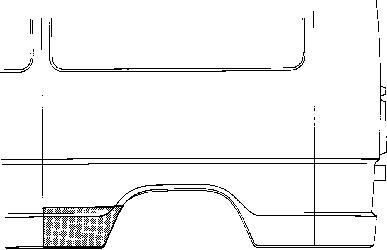 Van Wezel 3070142 боковина на MERCEDES-BENZ T1 фургон (601)