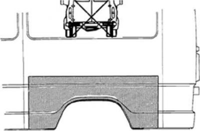 Van Wezel 3070148 боковина на MERCEDES-BENZ T1 фургон (602)