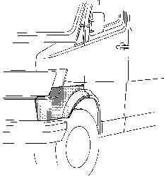 Van Wezel 3070157 крыло на MERCEDES-BENZ T1 фургон (602)