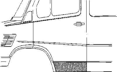 Van Wezel 3070171 дверь, кузов на MERCEDES-BENZ T1 фургон (602)