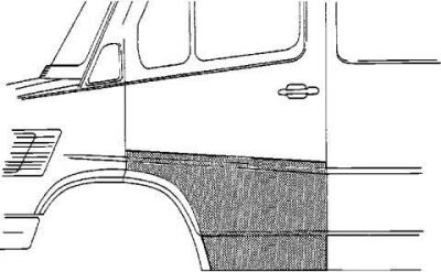 Van Wezel 3070177 дверь, кузов на MERCEDES-BENZ T1 фургон (602)