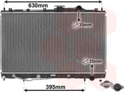 Van Wezel 32002087 радиатор, охлаждение двигателя на MITSUBISHI GALANT V седан (E5_A, E7_A, E8_A)