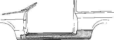 Van Wezel 3305101 накладка порога на NISSAN MICRA II (K11)