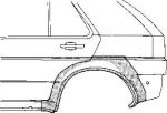 Van Wezel 3305147 боковина на NISSAN MICRA II (K11)
