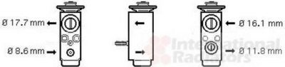 Van Wezel 37001352 расширительный клапан, кондиционер на SAAB 9-3 (YS3F)