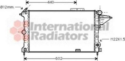 Van Wezel 37002119 радиатор, охлаждение двигателя на OPEL VECTRA A (86_, 87_)