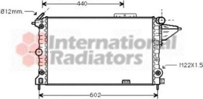Van Wezel 37002120 радиатор, охлаждение двигателя на OPEL VECTRA A (86_, 87_)