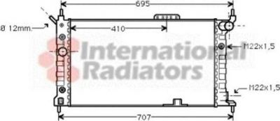Van Wezel 37002169 радиатор, охлаждение двигателя на OPEL ASTRA F Наклонная задняя часть (53_, 54_, 58_, 59_)