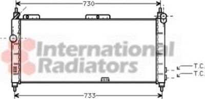 Van Wezel 37002203 радиатор, охлаждение двигателя на OPEL CORSA B (73_, 78_, 79_)