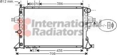Van Wezel 37002329 радиатор, охлаждение двигателя на OPEL ASTRA G универсал (F35_)