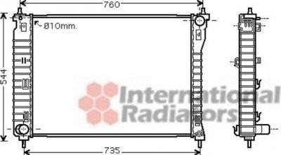 Van Wezel 37002435 радиатор, охлаждение двигателя на CHEVROLET CAPTIVA (C100, C140)