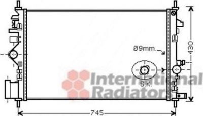 Van Wezel 37002468 радиатор, охлаждение двигателя на OPEL INSIGNIA седан