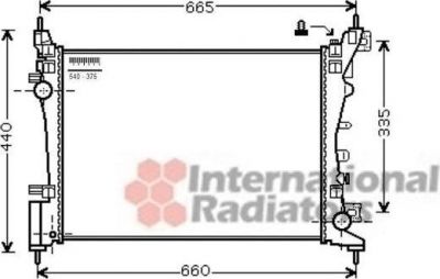 Van Wezel 37002574 радиатор, охлаждение двигателя на OPEL CORSA D